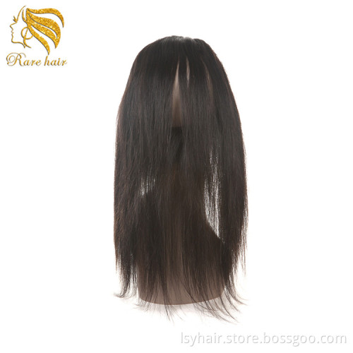 Wholesale Factory Vendor Low Price 360 lace Frontal Closure with Bundles, Pre plucked Straight 360 Lace Front Closure